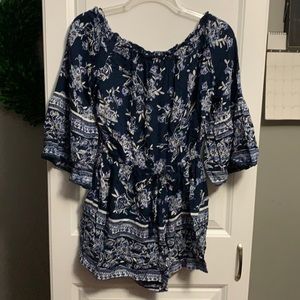 Boutique shorts romper